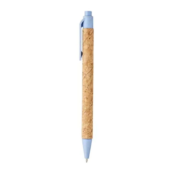 STYLO EN LIEGE PERSONNALISABLE MINE NOIRE 'NOSTRO' - bleu