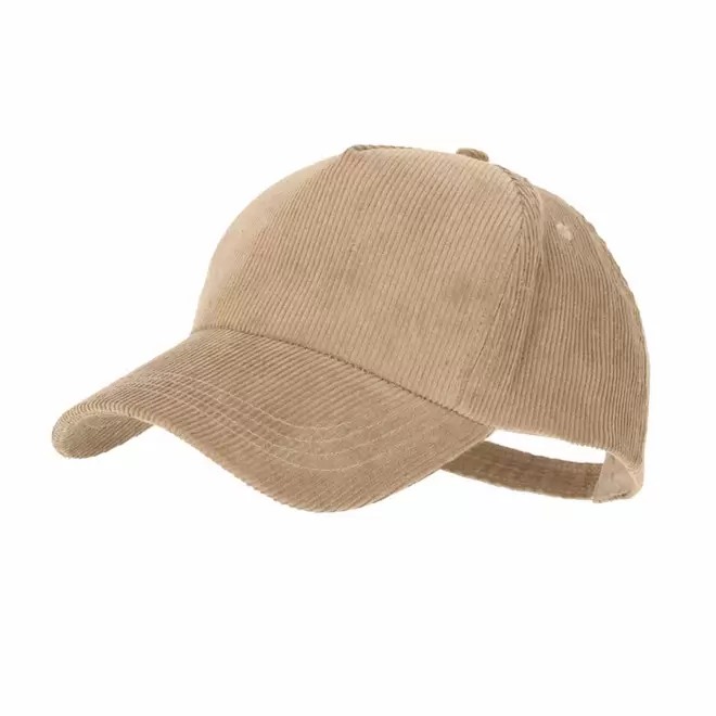 CASQUETTE PERSONNALISABLE VELOURS 'CORDUCAP' - beige