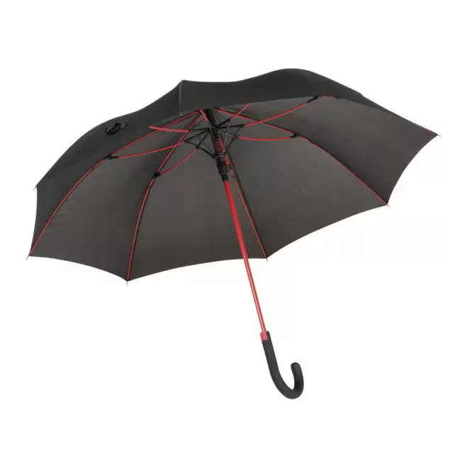 PARAPLUIE PERSONNALISÉ MANCHE CANNE 'CANCAN' - rouge