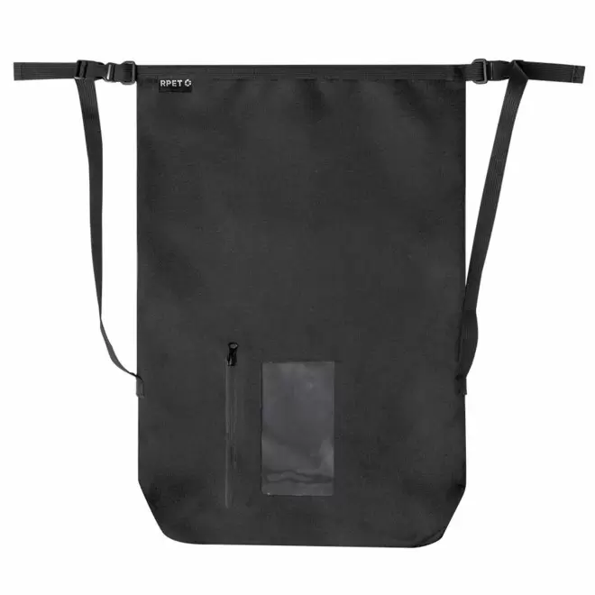 SAC IMPERMEABLE PERSONNALISABLE RPET 'TARRA PHONESIDE' - noir