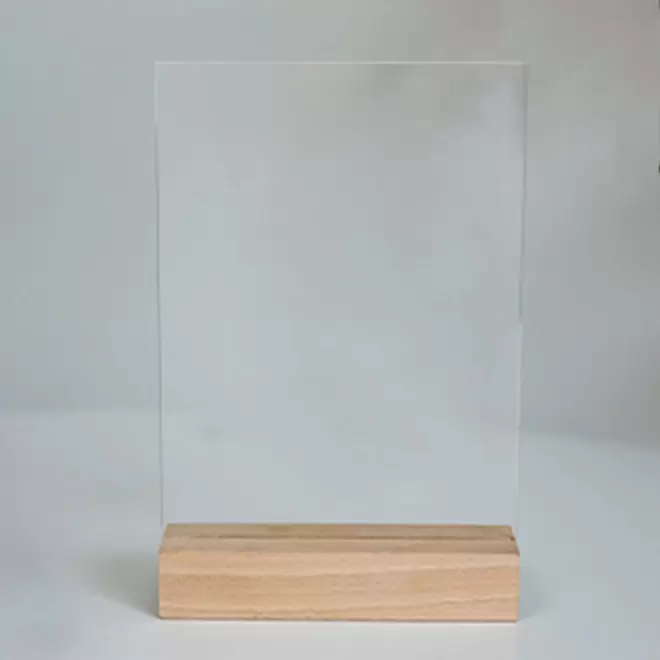 TROPHEE ACRYLIQUE ET BOIS PERSONNALISABLE 'UKITA WOOD' - rectangle