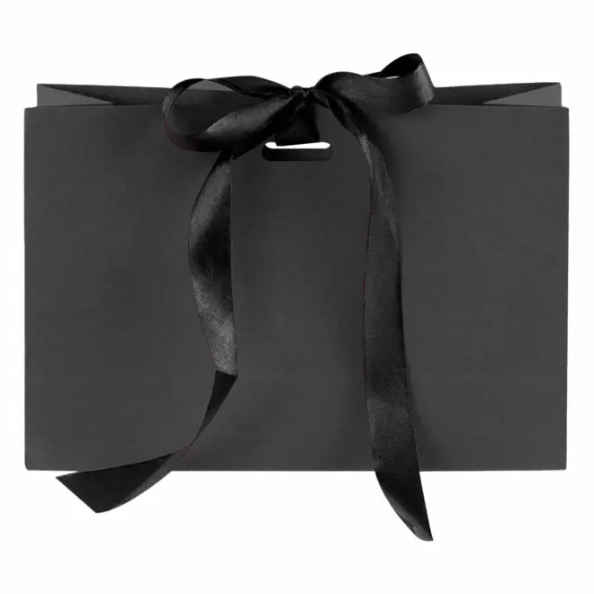 SAC POCHETTE CADEAU PERSONNALISABLE 'KAVA POCHETTE' - noir