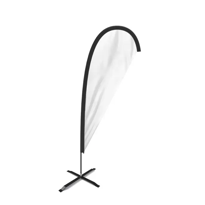 DRAPEAU PERSONNALISÉ ORIFLAMME GOUTTE + PIED CROISILLON 'TOLEN' - 180x70cm