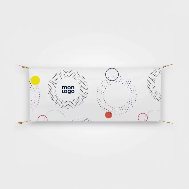 BANDEROLE POUR BARRIERE PERSONNALISABLE 'REKLAM VAUBAN' - 183 x 75 cm