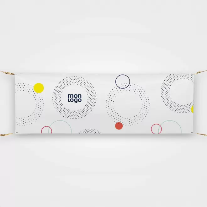 BANDEROLE POUR BARRIERE PERSONNALISABLE 'REKLAM VAUBAN' - 233 x 75 cm