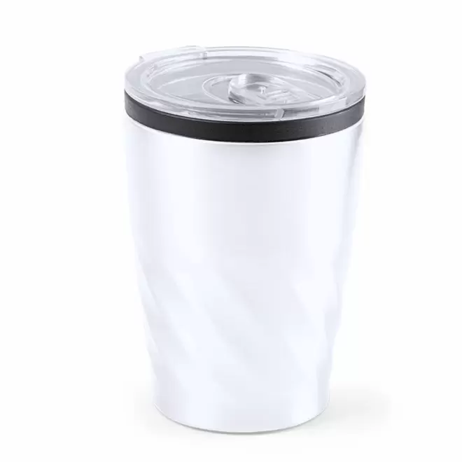 MUG ISOTHERME PERSONNALISABLE 350 ML 'TURNO' - blanc