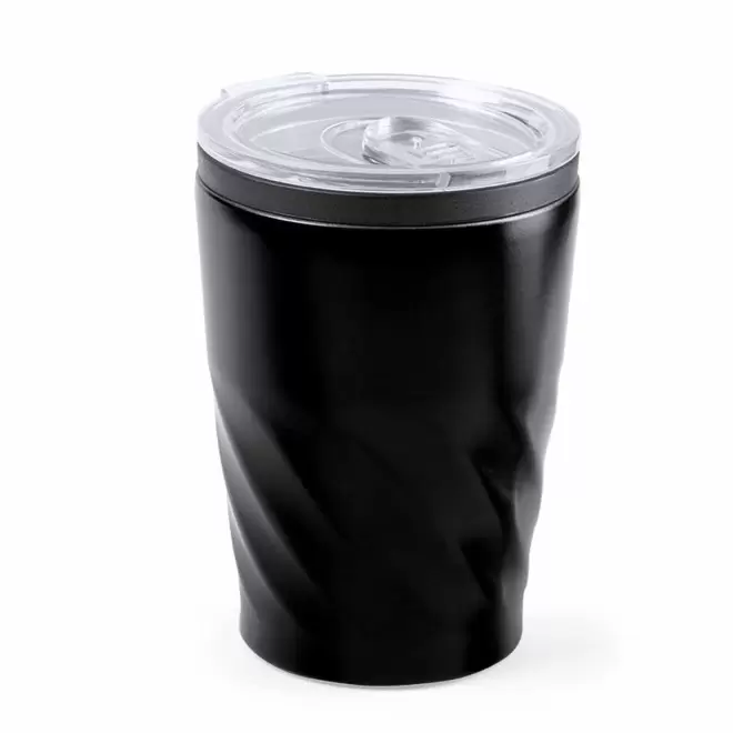MUG ISOTHERME PERSONNALISABLE 350 ML 'TURNO' - noir
