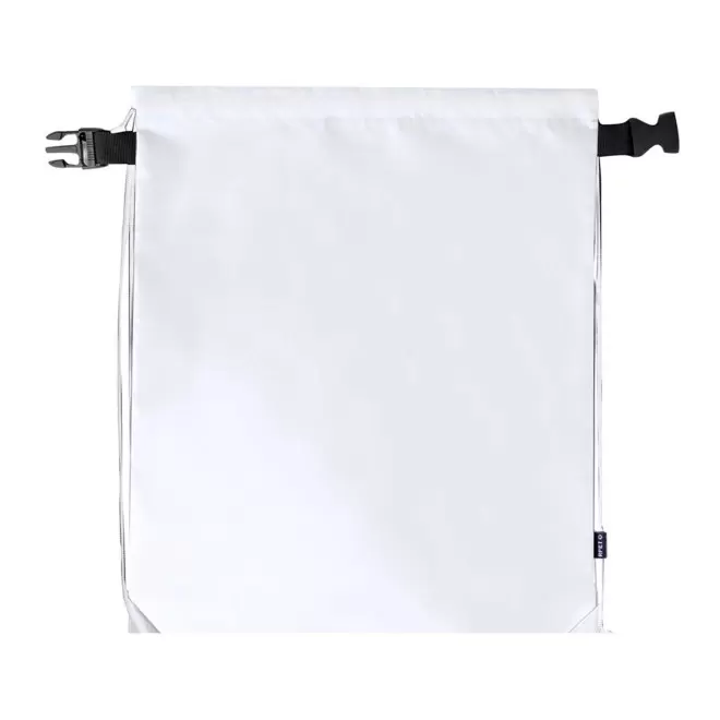 SAC A DOS PERSONNALISABLE CORDELETTE ENROULABLE 'NAPSI' - blanc