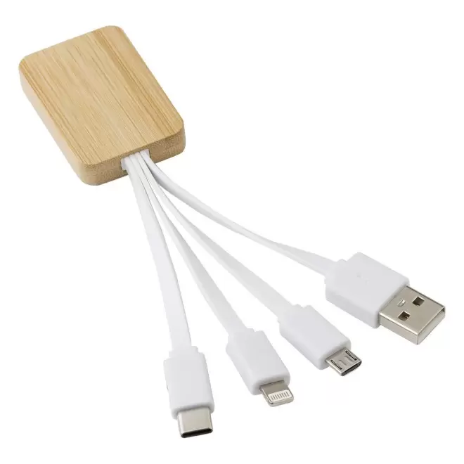 CABLE CHARGE PERSONNALISABLE 'MODIA' - blanc