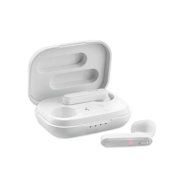 ÉCOUTEURS BLUETOOTH® PUBLICITAIRES 'ZOUK' - blanc