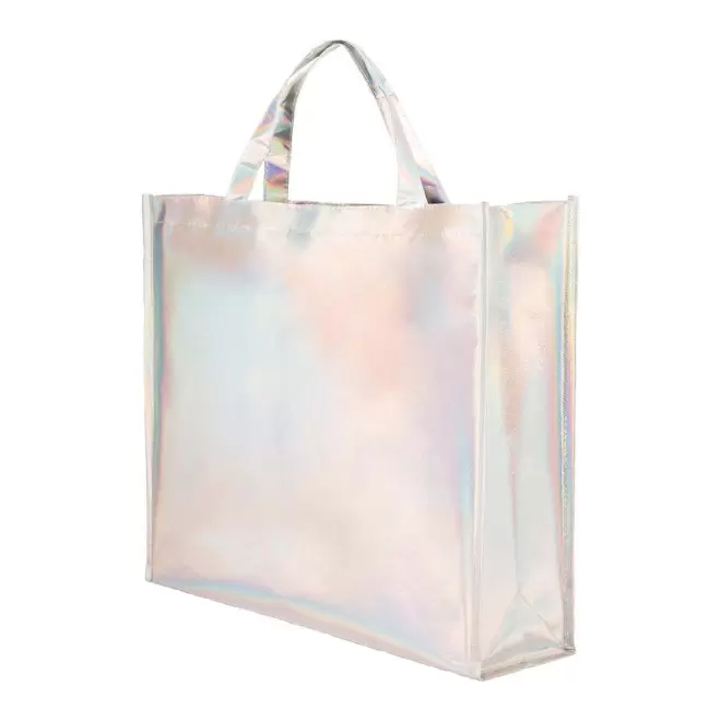 SAC SHOPPING IRIDESCENT PERSONNALISABLE 'FRESHTUR' - holographique
