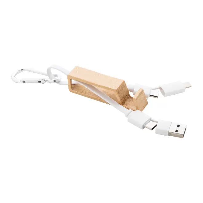 CABLE SUPPORT TEL PERSONNALISABLE 'CABLOTO BOIS' - blanc