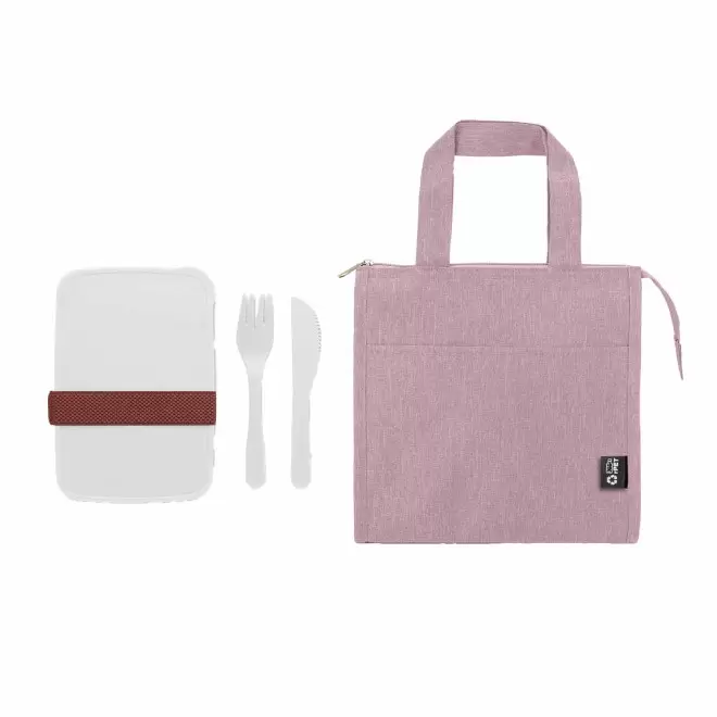 SET LUNCHBOX ET SAC ISOTHERME PERSONNALISABLE 'GOMIAM' - blanc
