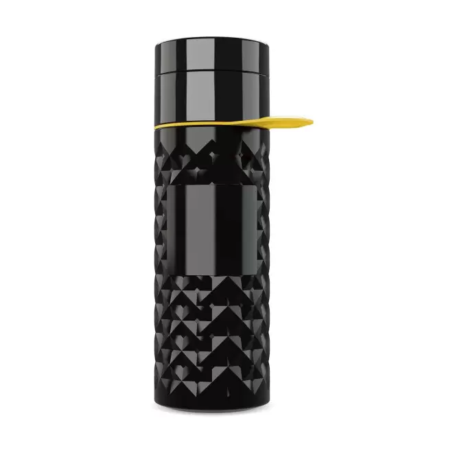 BOUTEILLE 500 ML PERSONNALISABLE 'NAIROBI RING' - noir/jaune