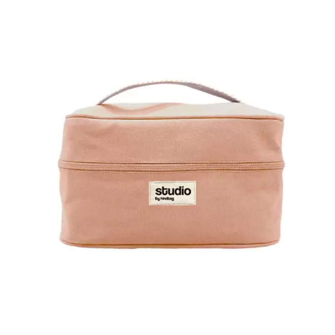 TROUSSE VANITY STUDIO BY HINDBAG PERSONNALISABLE 'LINA' - saumon
