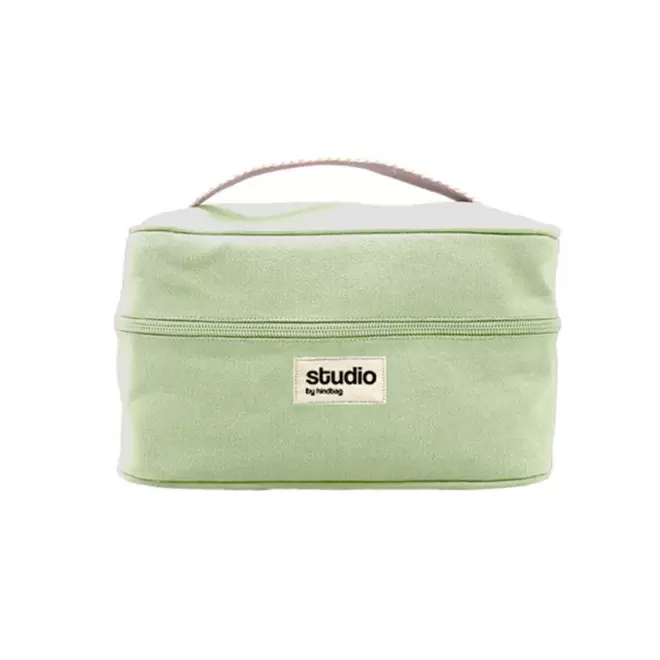 TROUSSE VANITY STUDIO BY HINDBAG PERSONNALISABLE 'LINA' - vert d'eau