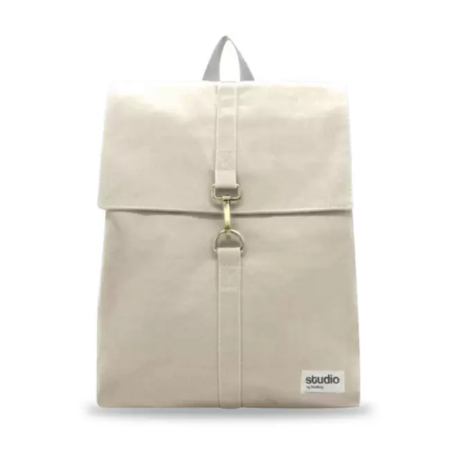 SAC A DOS PERSONNALISABLE STUDIO BY HINDBAG 'OSCAR' - écru