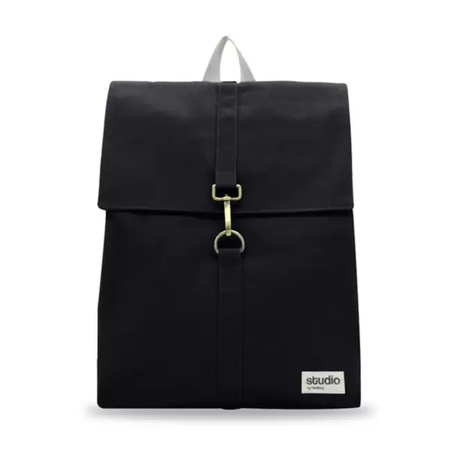SAC A DOS PERSONNALISABLE STUDIO BY HINDBAG 'OSCAR' - noir