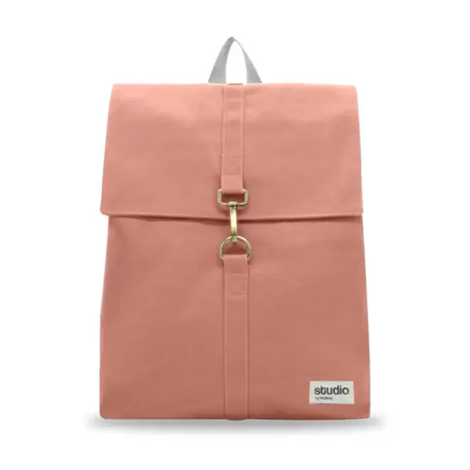 SAC A DOS PERSONNALISABLE STUDIO BY HINDBAG 'OSCAR' - saumon