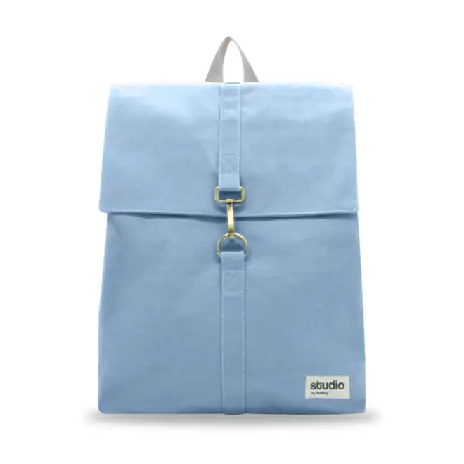 SAC A DOS PERSONNALISABLE STUDIO BY HINDBAG 'OSCAR' - azur