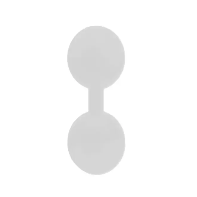 CLIP MAGNETIQUE REFLE PERSONNALISABLE 'CLIOFLO ROND' - blanc