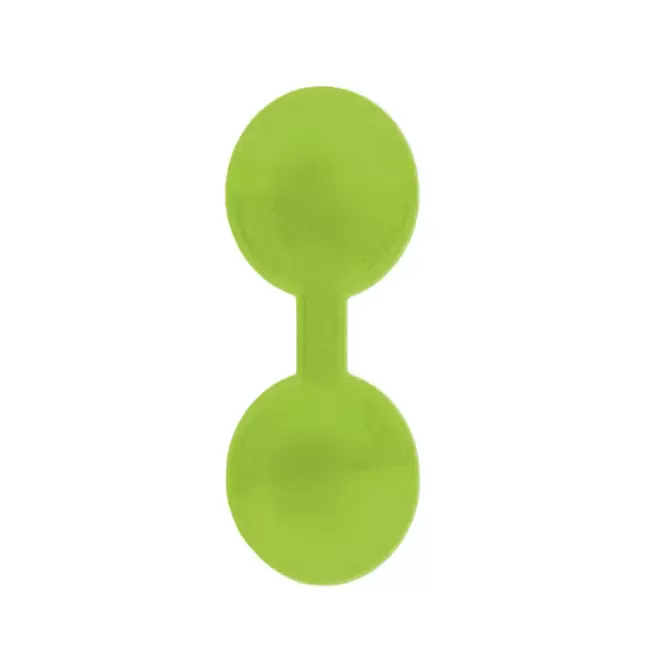 CLIP MAGNETIQUE REFLE PERSONNALISABLE 'CLIOFLO ROND' - vert fluo
