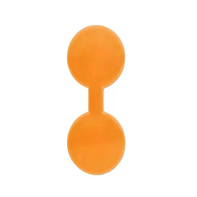 CLIP MAGNETIQUE REFLE PERSONNALISABLE 'CLIOFLO ROND' - orange