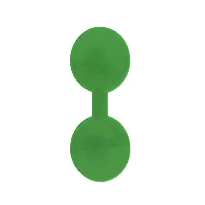 CLIP MAGNETIQUE REFLE PERSONNALISABLE 'CLIOFLO ROND' - vert