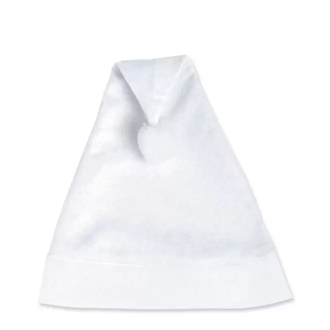 BONNET DE NOËL PUBLICITAIRE 'SANTA' - blanc