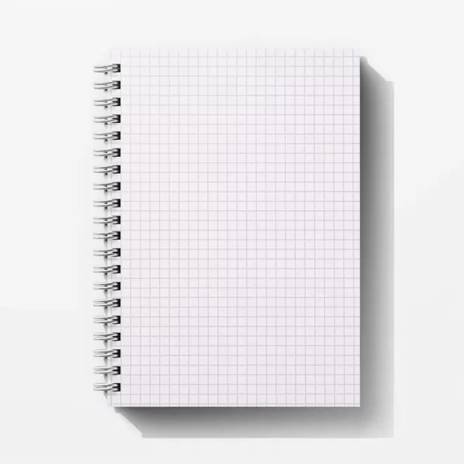 CARNET A SPIRALES A5 PERSONNALISABLE 'AMELIA' - petits carreaux