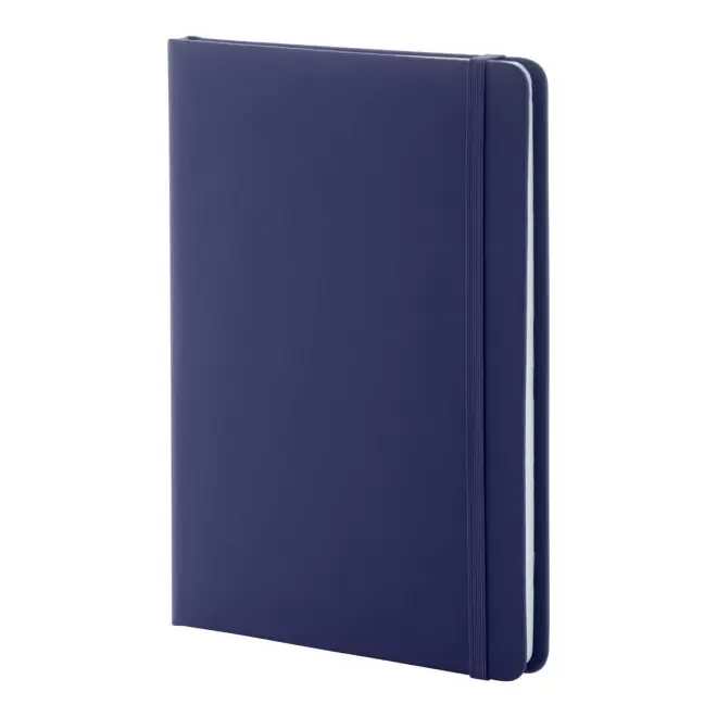 CARNET A5 PU RECYCLE NON LIGNE PERSONNALISABLE 'LUGGATE' - bleu foncé