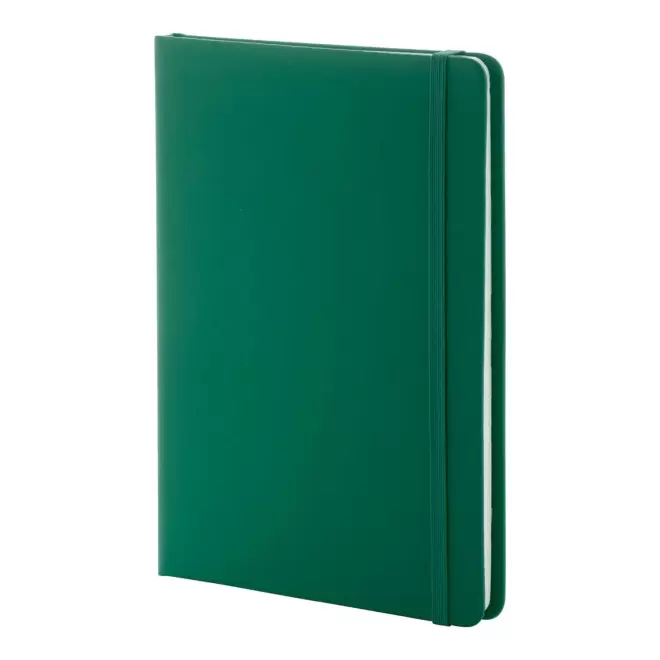 CARNET A5 PU RECYCLE NON LIGNE PERSONNALISABLE 'LUGGATE' - vert