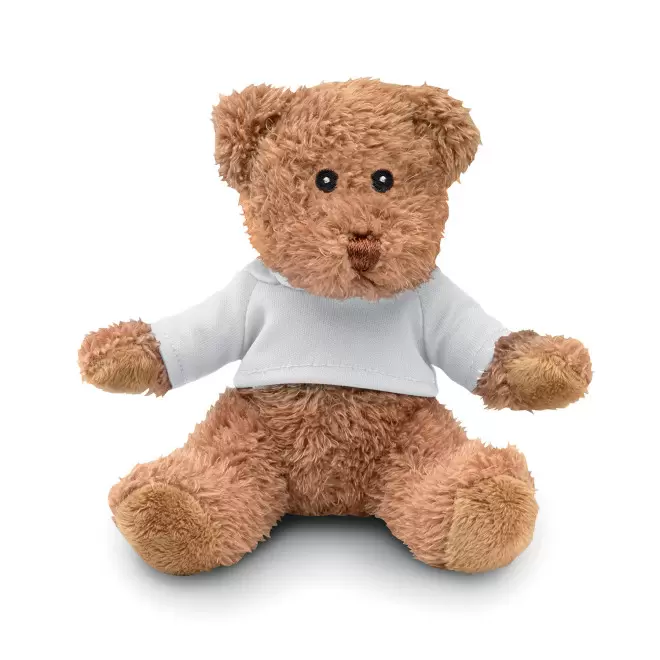 PELUCHE OURSON PERSONNALISABLE 'TEDDY T SHIRT' - blanc