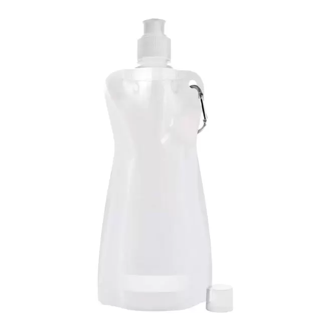 EXP.24H - GOURDE PERSONNALISABLE AVEC MOUSQUETON 'FITTY' - blanc