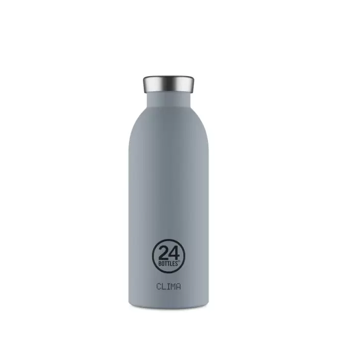 BOUTEILLE ISOTHERME 500ML PERSONNALISEE 'CLIMA 24BOTTLES' - gris
