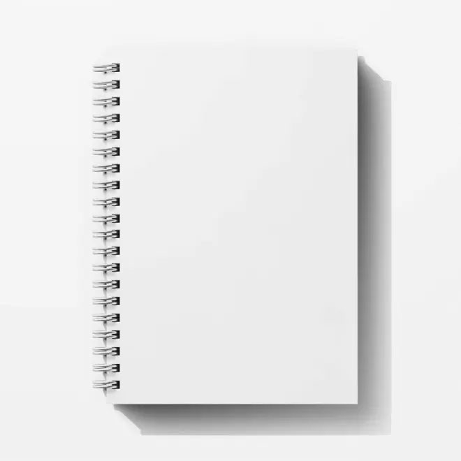 CARNET A SPIRALES A5 PERSONNALISABLE 'AMELIA' - blanc