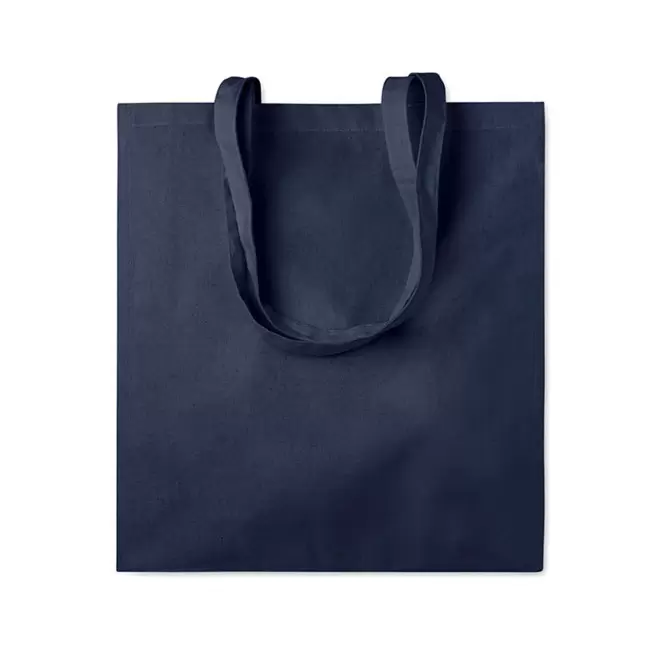 SAC COTON PERSONNALISÉ AVEC SOUFFLET 'FABIO' 220 GR/M² - bleu marine
