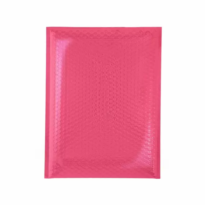 ENVELOPPE BULLE RPET PERSONNALISABLE 'CELIOZ' - rose
