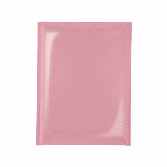 ENVELOPPE BULLE RPET PERSONNALISABLE 'CELIOZ' - rose pastel