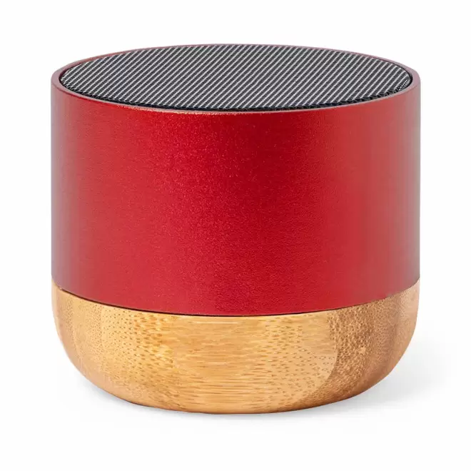 ENCEINTE BLUETOOTH® PERSONNALISABLE 'NOVA RECYCLE BOIS' - rouge