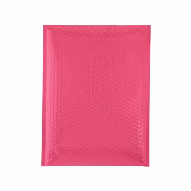 ENVELOPPE BULLE RPET PERSONNALISABLE 'CELIOZ MATE' - rose
