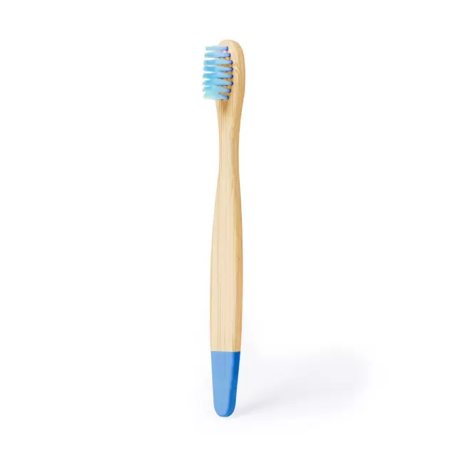 BROSSE A DENTS PERSONNALISABLE EN BAMBOU 'DENTY COLOR' - bleu