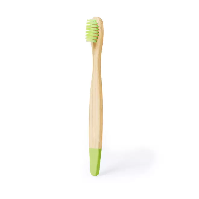 BROSSE A DENTS PERSONNALISABLE EN BAMBOU 'DENTY COLOR' - vert