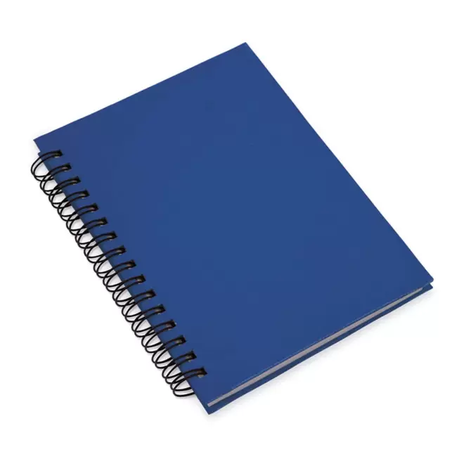 CARNET A6 PERSONNALISABLE EN CARTON RECYCLE 'RALIA' - bleu