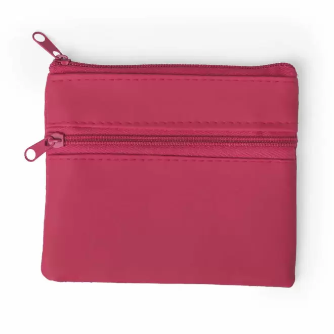 PORTE MONNAIE EN PU PERSONNALISABLE 'KIPSY DOUBLE' - fuchsia