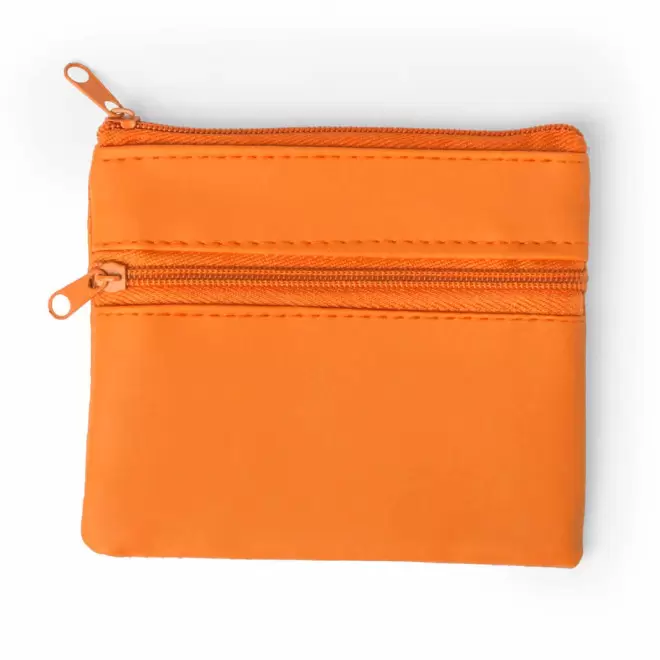 PORTE MONNAIE EN PU PERSONNALISABLE 'KIPSY DOUBLE' - orange