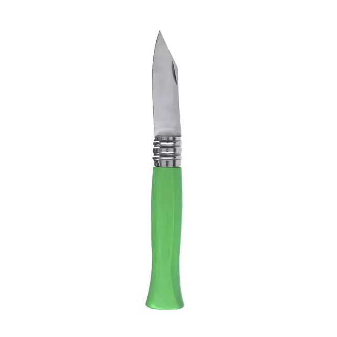 COUTEAU PLIANT PERSONNALISABLE MANCHE BOIS 'APINOL COLOR' - vert