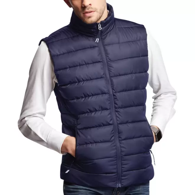 DOUDOUNE PUBLICITAIRE SANS MANCHES HOMME MUSTAGHATA® 'KYLE' - marine