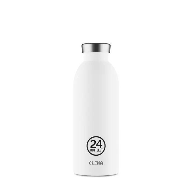 BOUTEILLE ISOTHERME 500ML PERSONNALISEE 'CLIMA 24BOTTLES' - blanc