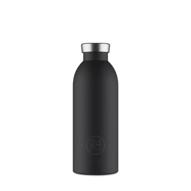 BOUTEILLE ISOTHERME 500ML PERSONNALISEE 'CLIMA 24BOTTLES' - noir mat